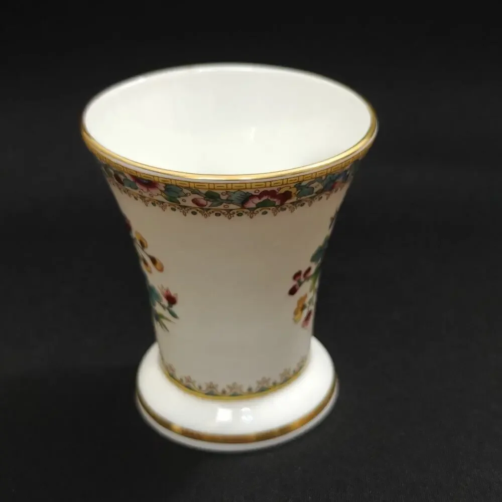 Vintage Coalport Bone China Ming Rose Vases 7